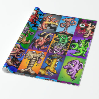 Johnny 'Toons "Colourful Creeps" Gift Wrap