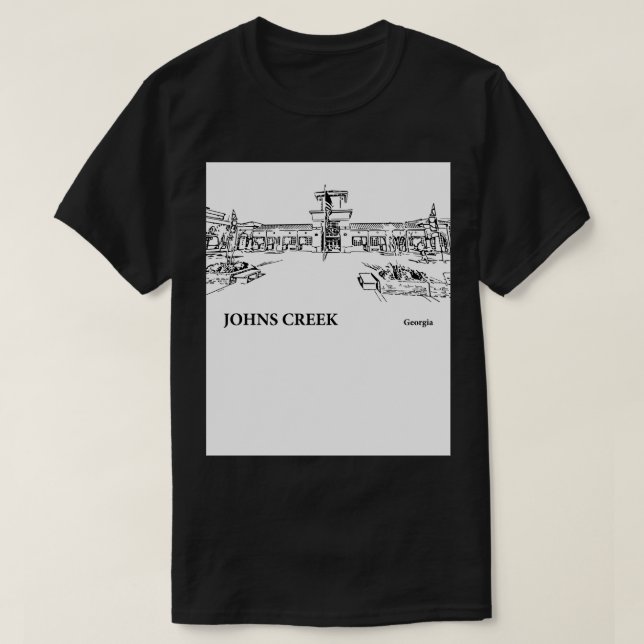 Johns Creek Georgia TShirt 3 (Design Front)