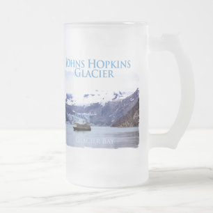 Johns Hopkins Glacier Frosted Glass Mug