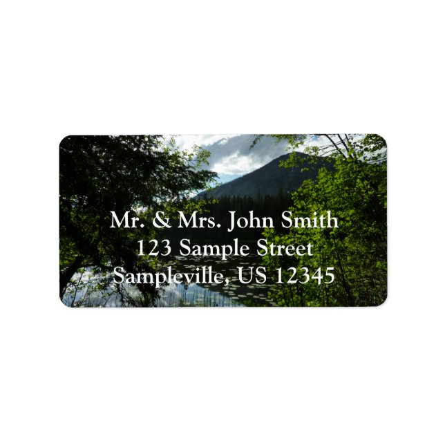 Johns Lake I at Glacier National Park Label (Front)