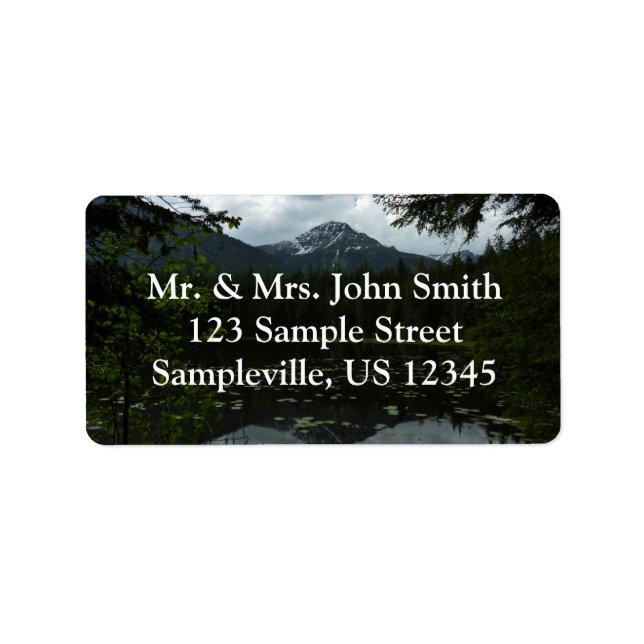 Johns Lake II at Glacier National Park Label (Front)