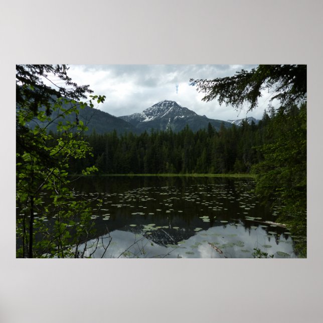 Johns Lake II at Glacier National Park Poster (Front)