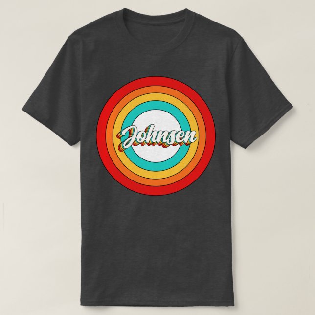 Johnsen Name Shirt Vintage Johnsen Circle (Design Front)