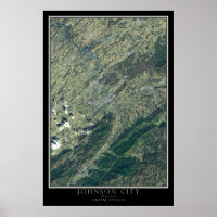 Johnson City Tennessee From Space Satellite Map
