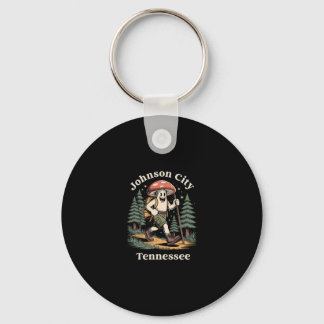 Johnson City Tennessee Hiking Mushroom Vacation Key Ring