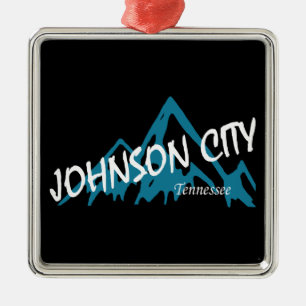 Johnson City Tennessee Mountains Metal Tree Decoration
