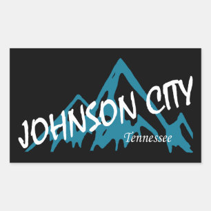 Johnson City Tennessee Mountains Rectangular Sticker