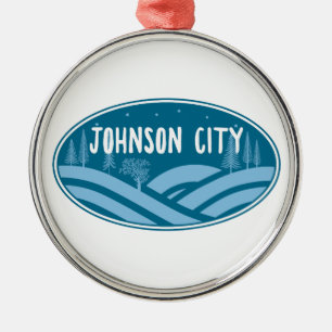 Johnson City Tennessee Outdoors Metal Tree Decoration