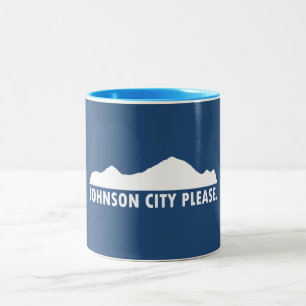 Johnson City Tennessee Please Two-Tone Coffee Mug
