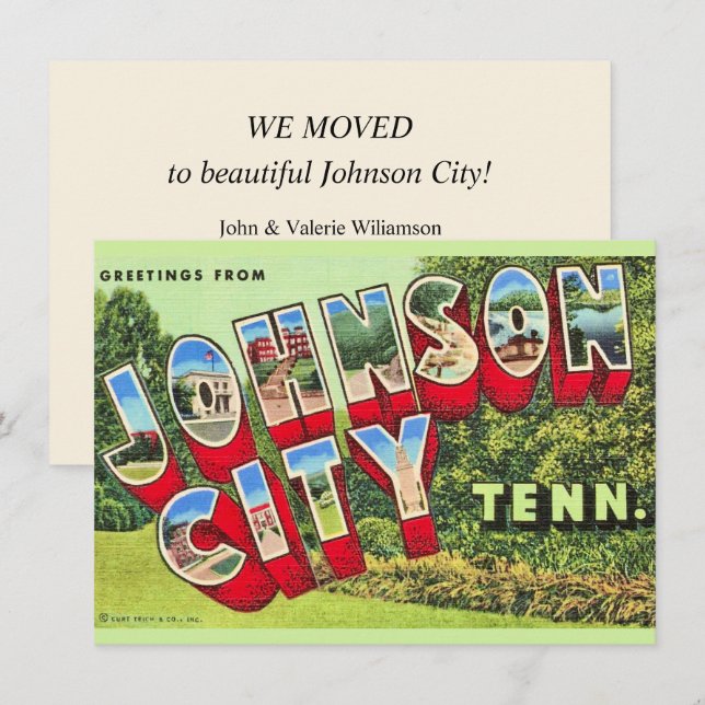 Johnson City TN Moving Announcement (Front/Back)