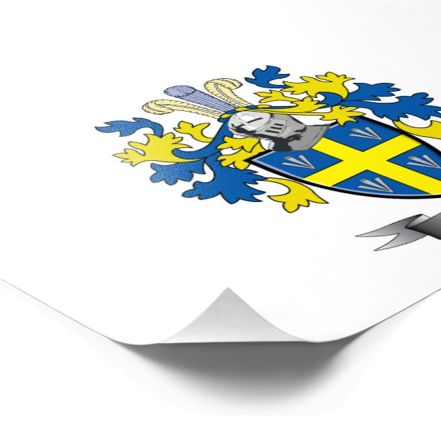 Johnson Coat of Arms Photo Print (Corner)