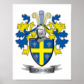 Johnson Coat of Arms Poster