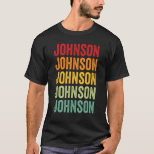 Johnson County Missouri Rainbow Text Design T-Shirt