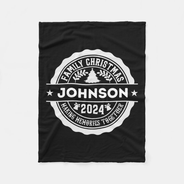 Johnson Family Christmas  Fleece Blanket (Front)