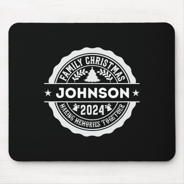 Johnson Family Christmas  Mouse Mat (Front)
