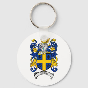 Johnson Family Crest - Coat of Arms Key Ring