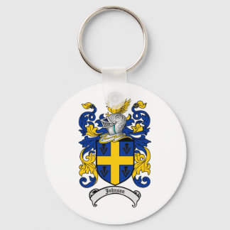 Johnson Family Crest - Coat of Arms Key Ring