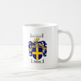 JOHNSON FAMILY CREST -  JOHNSON COAT OF ARMS COFFEE MUG