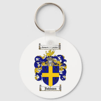 JOHNSON FAMILY CREST -  JOHNSON COAT OF ARMS KEY RING