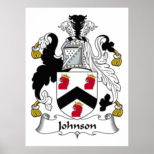 Johnson Family Crest Poster (Front)