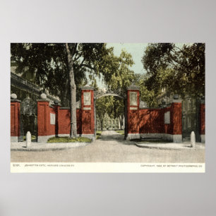 Johnson Gate Harvard University 1902 Poster