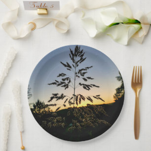 Johnson Grass Paper Plate