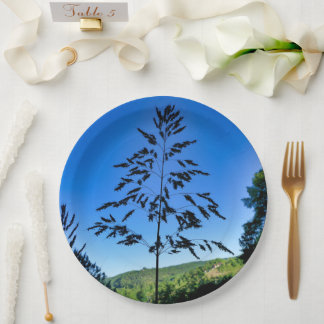 Johnson Grass Paper Plate