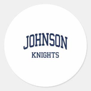 Johnson High School Hs Gainesville Ga Retro Sports Classic Round Sticker