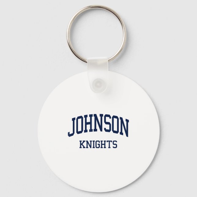 Johnson High School Hs Gainesville Ga Retro Sports Key Ring (Front)