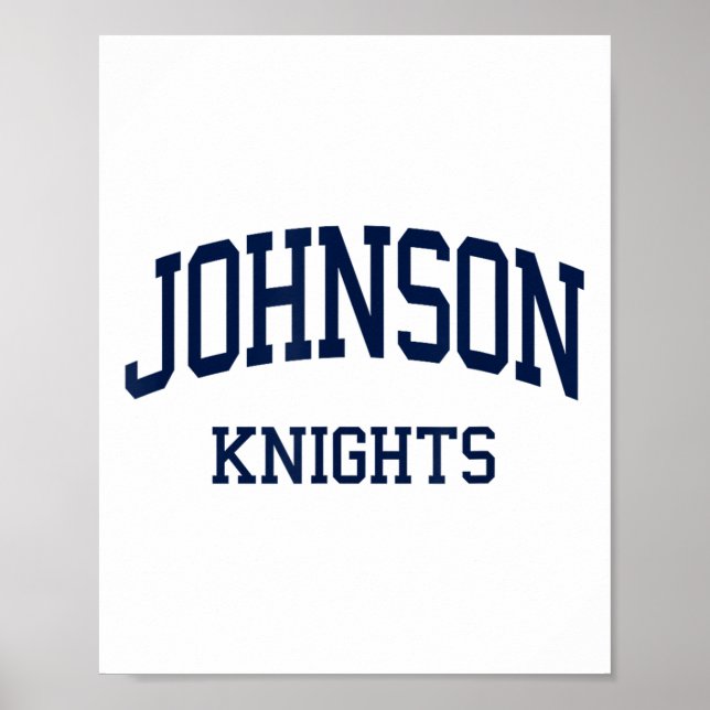 Johnson High School Hs Gainesville Ga Retro Sports Poster (Front)
