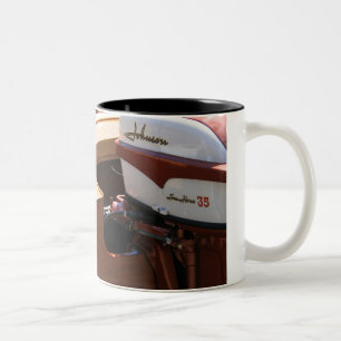Johnson Motor, Wooden Boat Classic Two-Tone Coffee Mug