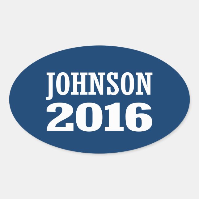 Johnson - Ron Johnson 2016 Oval Sticker (Front)