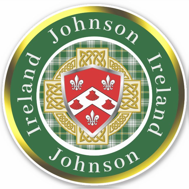 Johnson Shield & Celtic Cross Personalised (Front)