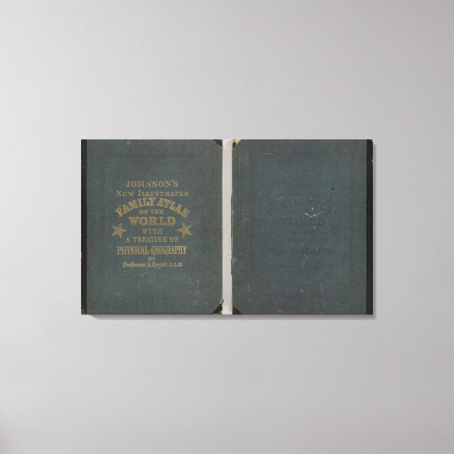 Johnson's New Illustrated Family Atlas Canvas Print (Front)