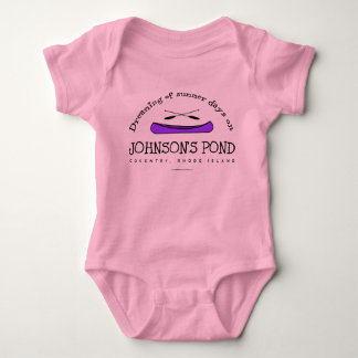 Johnson's Pond (purple canoe) Baby Bodysuit