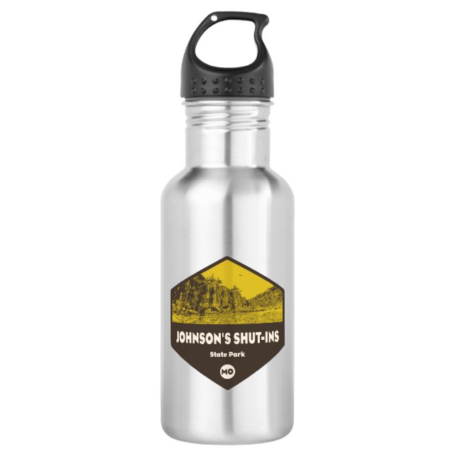 Johnson's Shut-Ins State Park Missouri 532 Ml Water Bottle (Front)