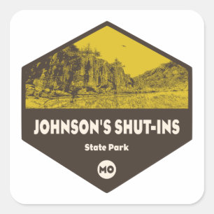 Johnson's Shut-Ins State Park Missouri Square Sticker