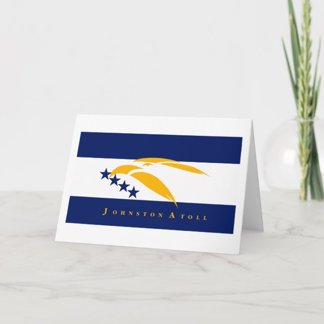 Johnston Atoll Flag Greeting Card (Front)