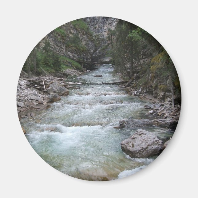 Johnston Canyon Step Falls Magnet (Front)