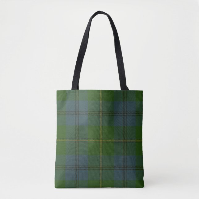 Johnston Clan Tartan Tote Bag (Front)