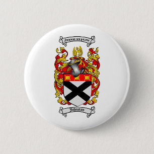 JOHNSTON FAMILY CREST -  JOHNSTON COAT OF ARMS 6 CM ROUND BADGE