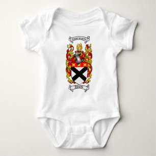 JOHNSTON FAMILY CREST - JOHNSTON COAT OF ARMS BABY BODYSUIT