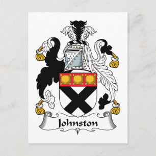 Johnston Family Crest Postcard
