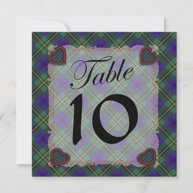 Johnston Scottish clan tartan - Plaid Invitation (Front)