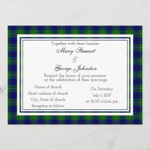 Johnston Scottish Wedding Invitation