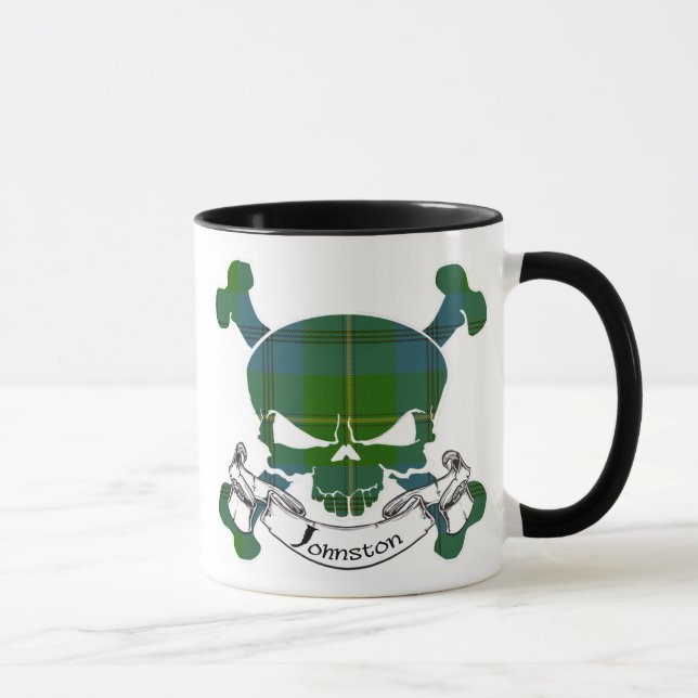 Johnston Tartan Skull Mug (Right)