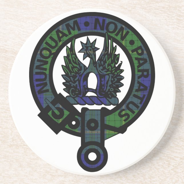 Johnstone Clan Crest Coaster (Front)