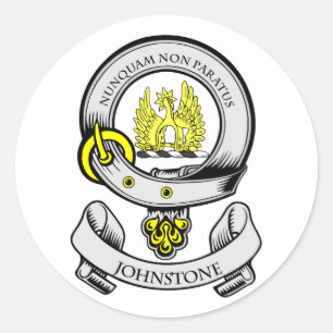 JOHNSTONE Coat of Arms Classic Round Sticker