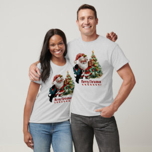 Johnstone Scottie Dog Christmas Personalised  T-Shirt
