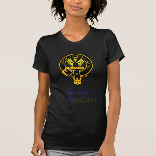 Johnstone scottish crest and tartan clan name T-Shirt